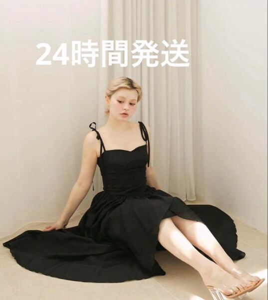 andmary Wendy seethrough flare dress アンドマリー