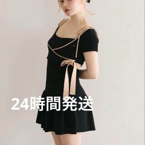 andmary Miranda set mini dress black アンドマリー