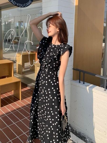 PAM DOT BUTTERFLY FRILL DRESS ドット ワンピース バースデーバッシュ BIRTHDAY BASH