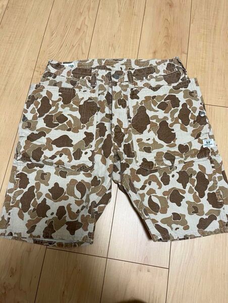 ササフラス ショーツ Lサイズ ハーフパンツ ショートパンツ カモフラ 迷彩 短パン