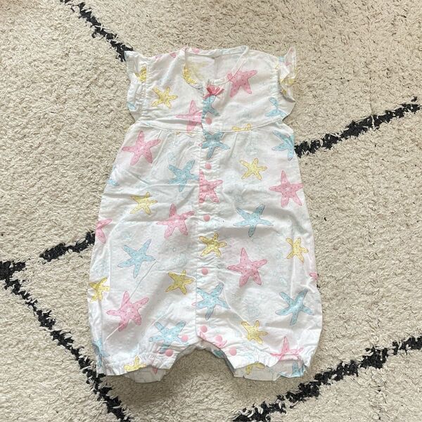 #28 ヒトデ ロンパース 80cm 綿100% 夏 ベビー服