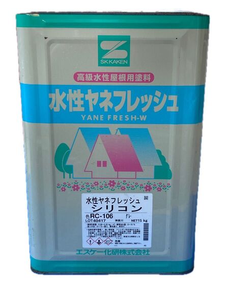 SK化研 水性ヤネフレッシュ シリコン RC-106 グレー 15kg