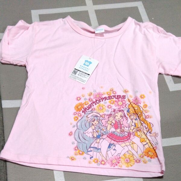 新品 タグつき プリキュア Tシャツ 半袖 半袖Tシャツ 女の子 キッズ ピンク カットソー 130サイズ