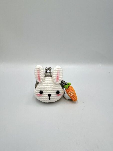 【ハンドメイド】がま口 ポーチ キーホルダー・あみぐるみ
