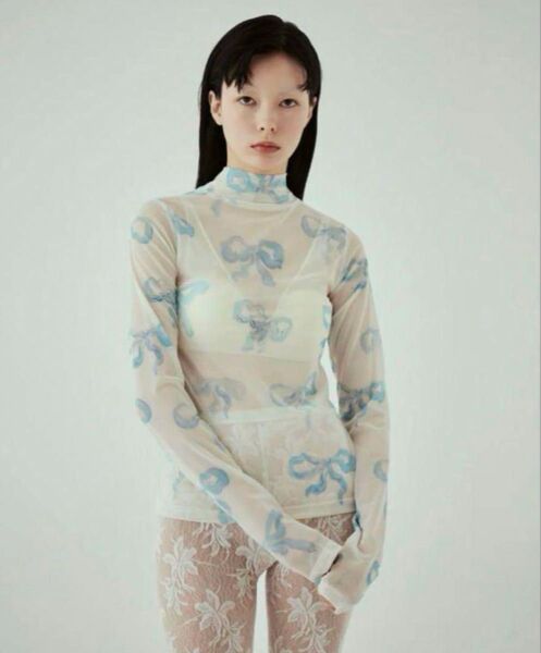 あさぎーにょBABY BLUE RIBBON SEE-THROUGH TOPS
