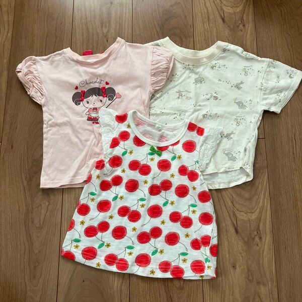 女の子 Tシャツ 3点 95-100