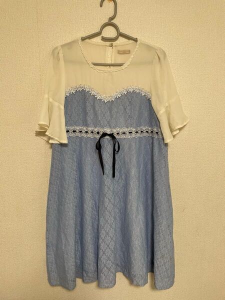 axes femme レースワンピース ワンピース 半袖