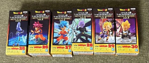 WCF ドラゴンボール超 ワールドコレクタブルフィギュア BATTLE OF SAIYANS vol.5 6種コンプ 新品未開封