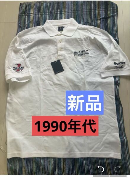 新品 TourStage Paradiso ポロシャツ ホワイト Lサイズ 半袖ポロシャツ ゴルフウェア ポロシャツ 白 ゴルフ