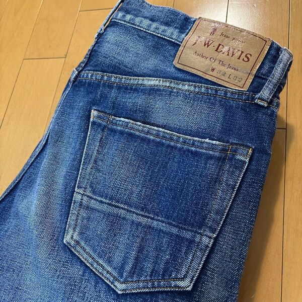 J.W.DAVIS ヤコブデイビス 8102 インディゴデニムパンツ 32インチ 赤耳セルビッチ