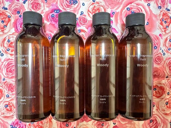 MUJI インテリアフレグランス ウッディ(180mL)x4本