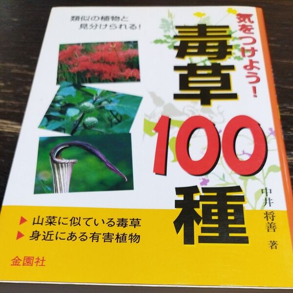 気をつけよう!毒草100種 類似の植物と見分けられる! 山菜に似ている毒草身近にある有害植物 中井将善/著 山菜採り ハイキング