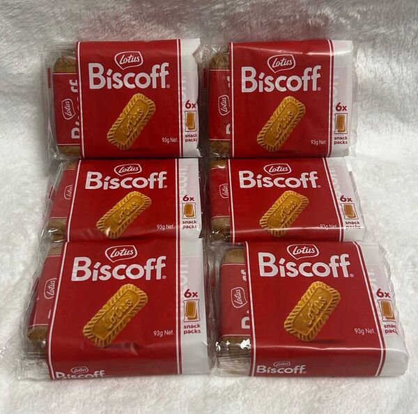 新品未開封 Lotus ロータス Biscoff ビスコフ 6袋
