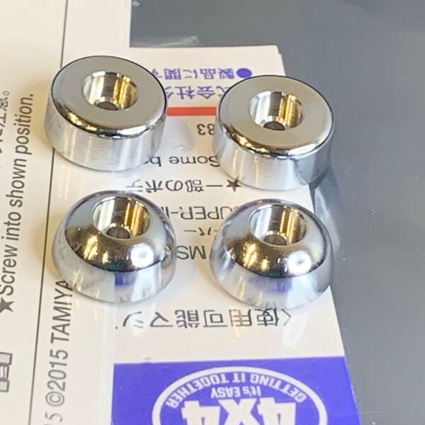 タミヤ純正 ARマスダンパーセット,メッキ加工品