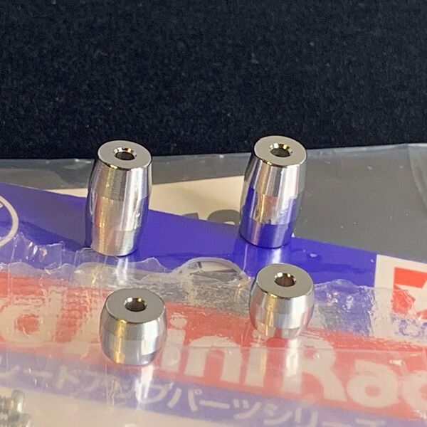 タミヤ純正スリム ボールリンクマスダンパー(スクエア)2点setメッキ加工品