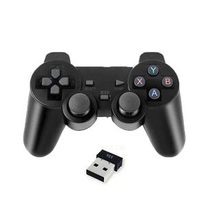 新品 PC スマホ用 ワイヤレス コントローラー デュアルショック レシーバー ブラック