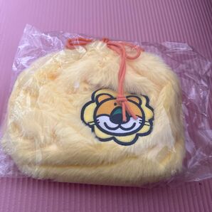 たべっ子どうぶつ らいおんくん 3way巾着袋 イエロー 未使用