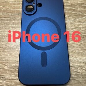 iPhone16 ダークブルー スマホケース MagSafe カメラレンズ保護付 新品未使用 103