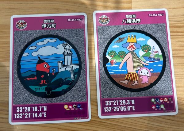 マンホールカード 愛媛県 南予セット 伊方 八幡浜