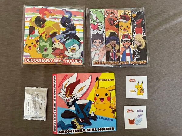 ポケモン デコキャラシールホルダー 3点セット ソードシールド スカーレットバイオレット