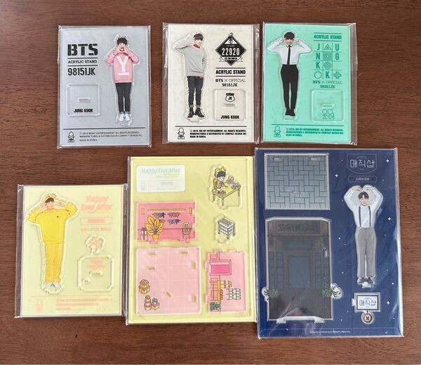BTS ジョングク グク 公式 アクリルスタンド 6点 セット