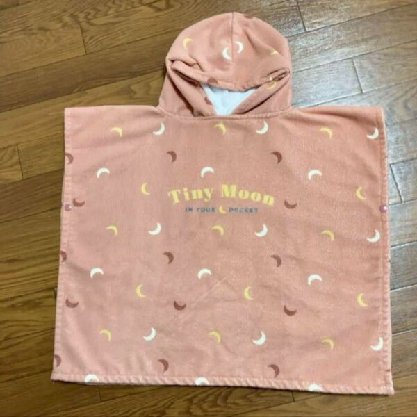 3coins キッズポンチョタオル フード付きバスタオル