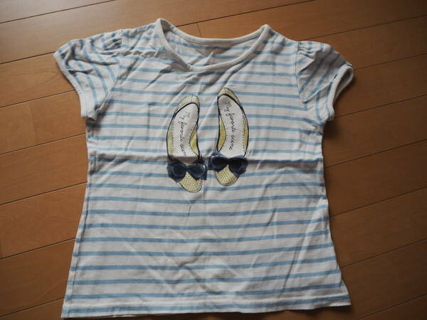 ベルメゾン☆かわいい半袖Tシャツ♪小さめ140☆used