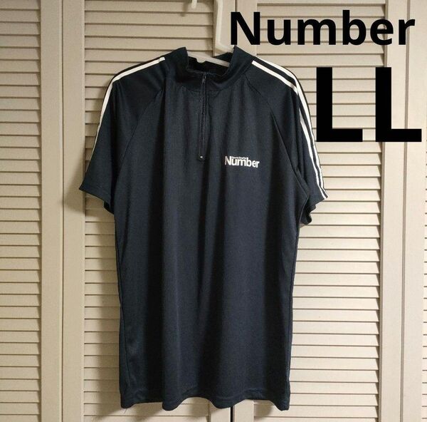 Number ナンバー メッシュ 半袖 Tシャツ ネイビー 紺色 メンズ LL XL