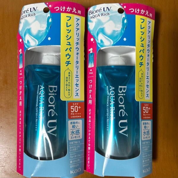 ビオレUV アクアリッチ ウォータリーエッセンス フレッシュパウチ つけかえ用 120g×2