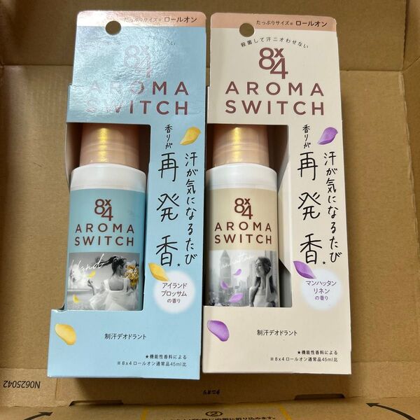 8×4 制汗デオドラント アロマスイッチ ロールオン 2個セット