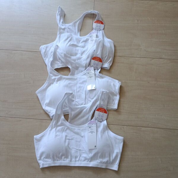 新品 女の子 ジュニアブラ スポブラ 3枚 160