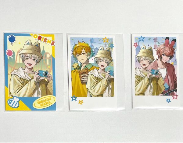 にじさんじ おでかけOriens オリエンス ランダムチェキ風カード 緋八マナ 宇佐美リト 赤城ウェン