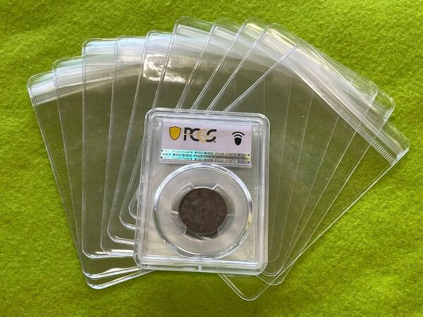 グレードコイン保護袋 10枚 PCGS・NGC等適用 収納密封袋、保存袋