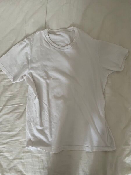 半袖 ユニクロ 無地 白 ホワイト ティシャツ Tシャツ カットソー