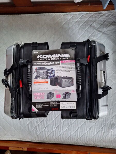 KOMINE SA-234 ハードシェルツーリングサドルバッグExp