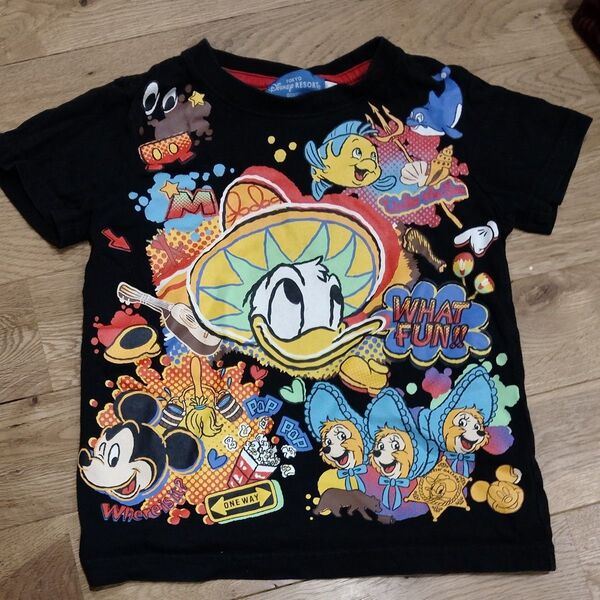 美品!ディズニーリゾート限定 子供 キッズ Tシャツ ドナルド 110