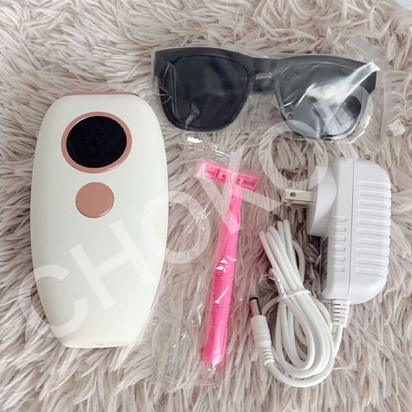 【ラスト1点】脱毛器 冷感 小型 IPL 家庭用 男女兼用 冷感脱毛 メンズ 美容 ピンク 新品