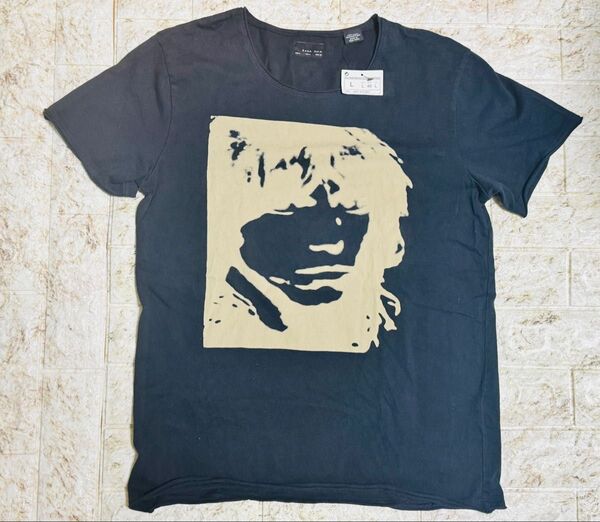当時物 ZARA MEN 激レア イギーポップ メンズ TシャツL 未使用 タグ付き