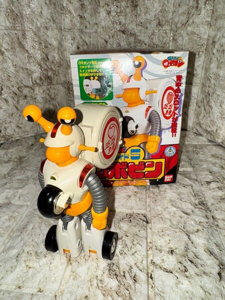 当時物 バンダイ燃えろ!ロボコン スロットロイド5 ロボビン 超合金 ガンツ先生と接続して遊べる