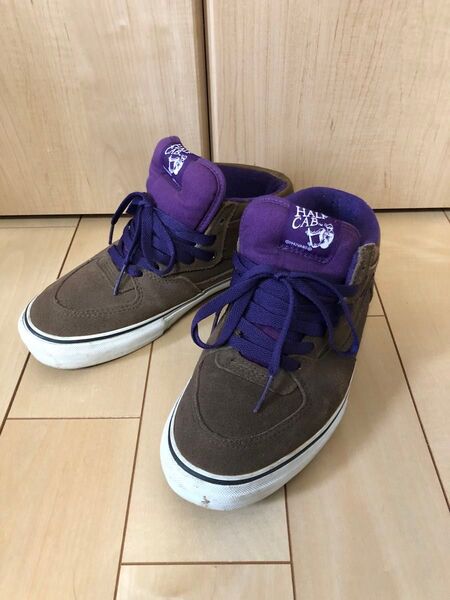 VANS HALFCAB Pro Classics 25.5cm US7.5 オリーブ/パープル