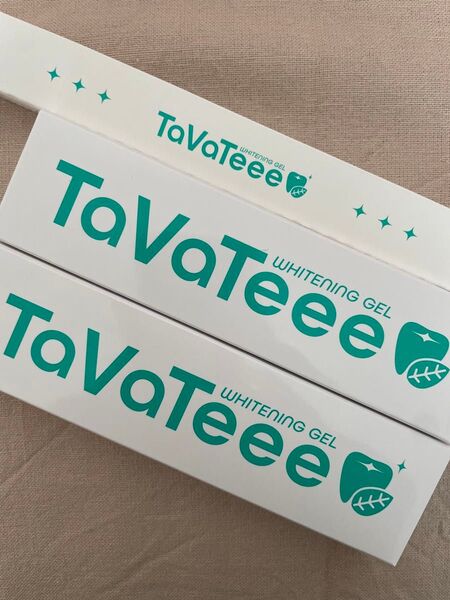 TaVaTeee タヴァティー ホワイトニングジェル 40g×2箱 歯ブラシ1本