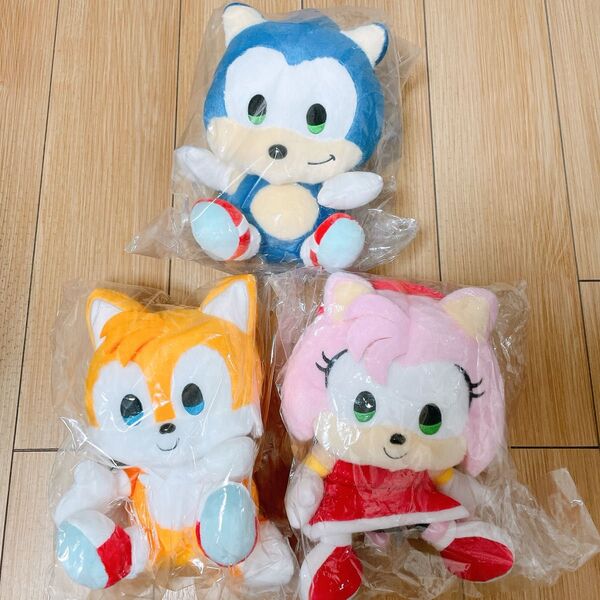 セガ SONIC&FRIENDS ソニック エミー テイルス ぬいぐるみ M セット