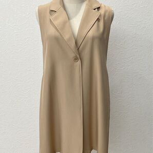 半額以下! 新品未使用 春夏 ジレ ベスト チュニック ベージュ
