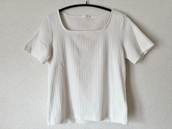 GU リブスクエアネックコンパクトT M