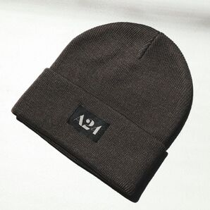 A24 / Charcoal Logo Beanie ロゴビーニー ニットキャップ