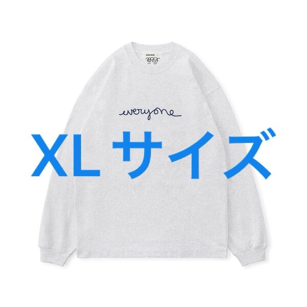 【新品未使用】everyone j.30000 long sleeve tee (ASH)XLサイズ ロンT