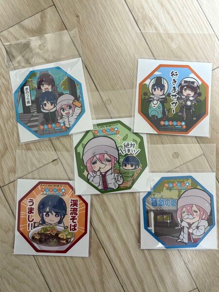 ゆるキャン△ おおいがわステッカー 5枚セット