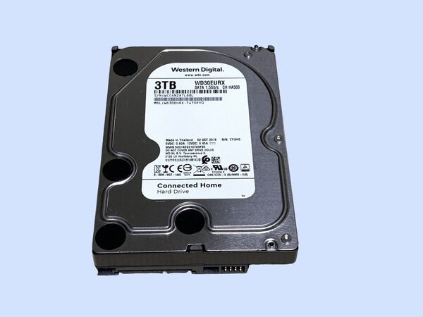 M6691 WESTERN DIGITAL WD30EURX 3TB 3.5インチ SATA 使用18864時間