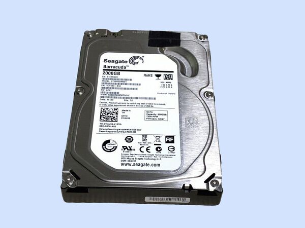 M6702 Seagate ST2000DM001 3.5インチ SATA HDD 2TB 使用 69790時間