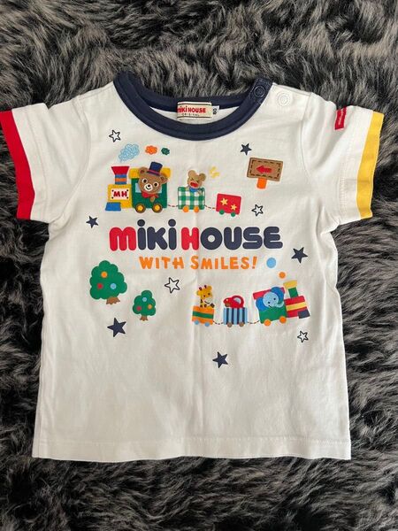 ミキハウス 半袖 Tシャツ トレイン プッチー 80